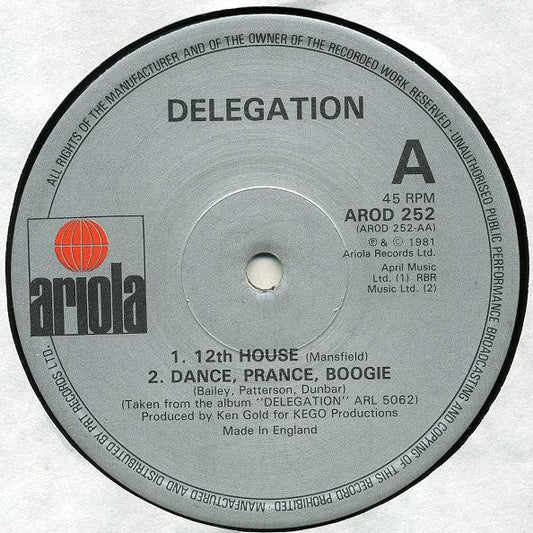 Delegation : Singing (12")