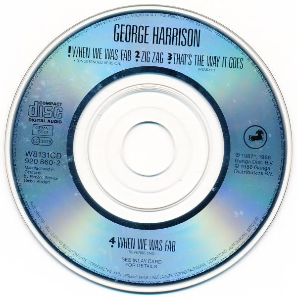 George Harrison : When We Was Fab (CD, Mini, Single)