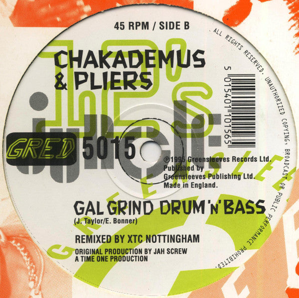Chaka Demus & Pliers : Gal Wine Junglist Grind (12", Single)