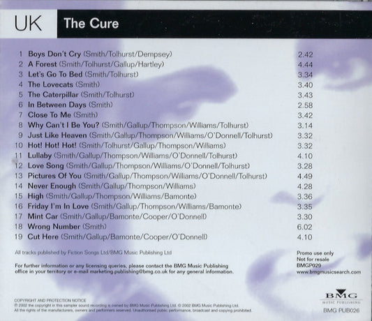 The Cure : The Cure (CD, Comp, Promo)