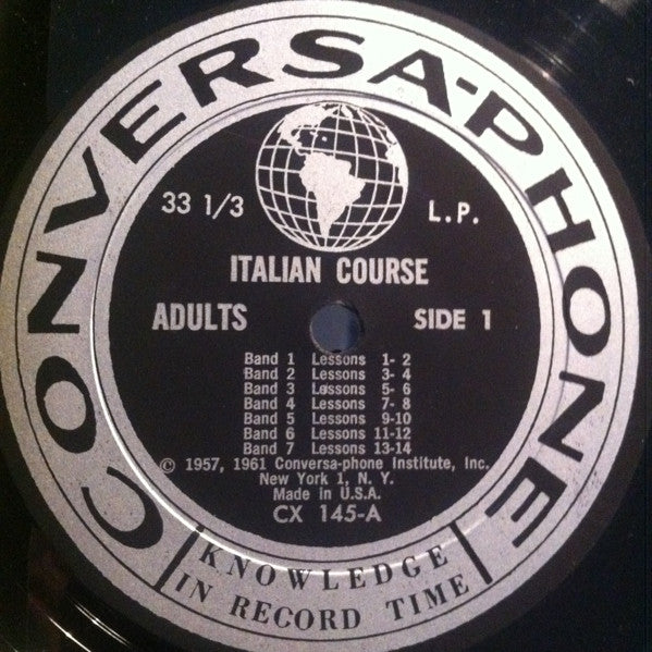 No Artist : Conversa-Phone's Round-The-World Italian Language Record Course (LP)