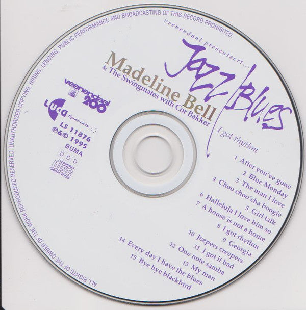 Madeline Bell & Bernard Berkhout's Swingmates With Cor Bakker : I Got Rhythm (CD, Album)