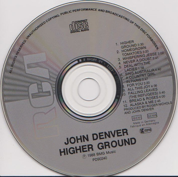 John Denver : Higher Ground (CD, Album)