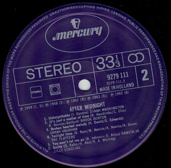 Various : After Midnight (LP, Comp)