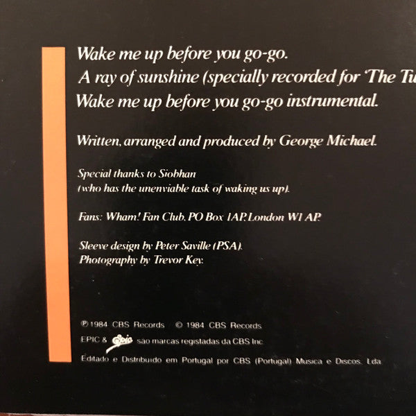 Wham! : Wake Me Up Before You Go-Go (12", Single)
