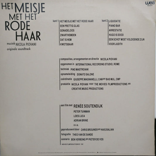 Nicola Piovani : Het Meisje Met Het Rode Haar (LP)