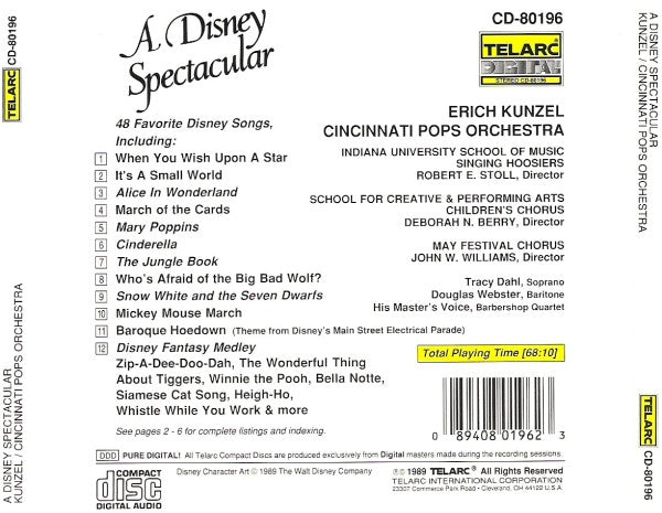 Erich Kunzel, Cincinnati Pops Orchestra : A Disney Spectacular (CD, Album)