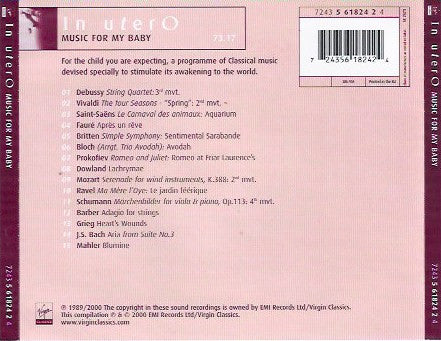 Various : In Utero: Music For My Baby (CD, Comp)