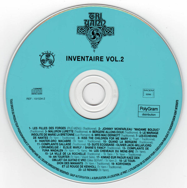 Tri Yann : Inventaire Vol.2 (CD, Comp)