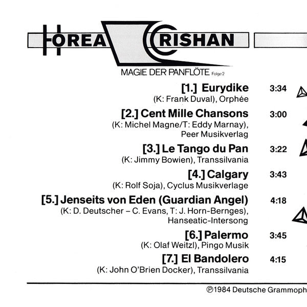 Horea Crishan : Magie Der Panflöte, Folge 2 (CD, Album)