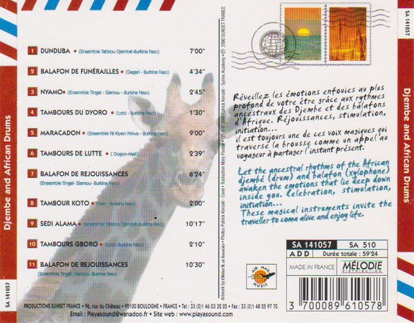Various : Djembe And African Drums (CD, Comp)