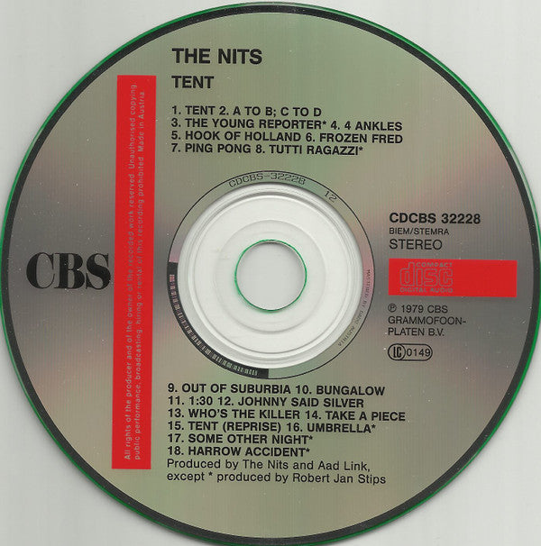 The Nits : Tent (CD, Album, RE)