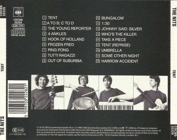 The Nits : Tent (CD, Album, RE)