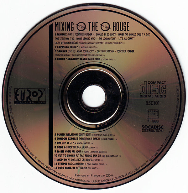 Various : Mixing The House • Best Of House Dance (CD, Comp, Mixed)