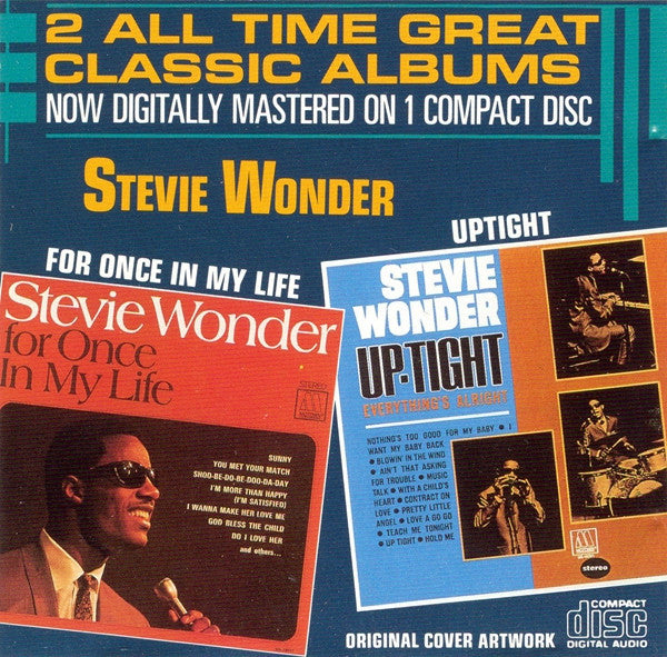 Stevie Wonder : For Once In My Life / Uptight (CD, Comp)