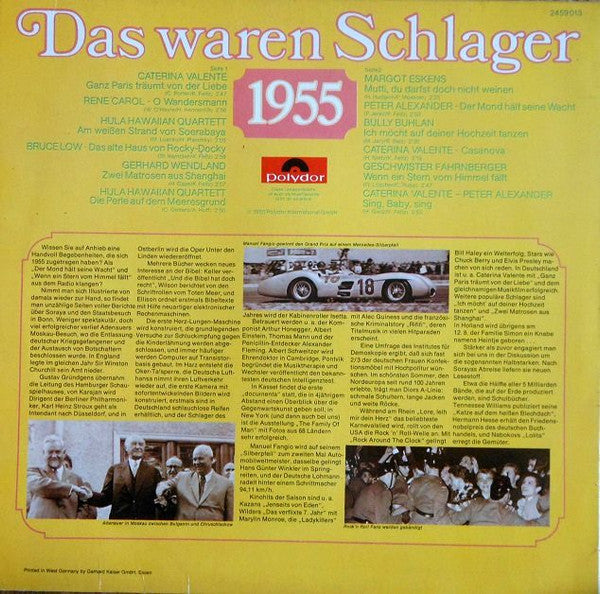 Various : Das Waren Schlager 1955 (LP, Comp, Mono)