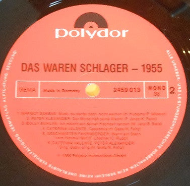 Various : Das Waren Schlager 1955 (LP, Comp, Mono)