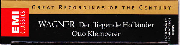 Richard Wagner - Theo Adam · Anja Silja · Martti Talvela · Gerhard Unger · Ernst Kozub · Annelies Burmeister · BBC Symphony Chorus · New Philharmonia Orchestra · Otto Klemperer : Der Fliegende Holländer (2xCD, Album, RE, RM + Box)