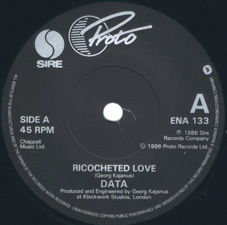 Data (2) : Ricocheted Love  (7", Single)