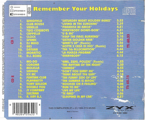 Various : Remember Your Holidays (2xCD, Comp)