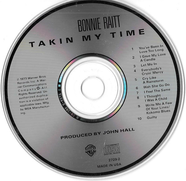 Bonnie Raitt : Takin' My Time (CD, Album)