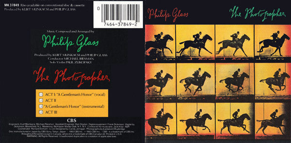 Philip Glass : The Photographer (CD, Album)