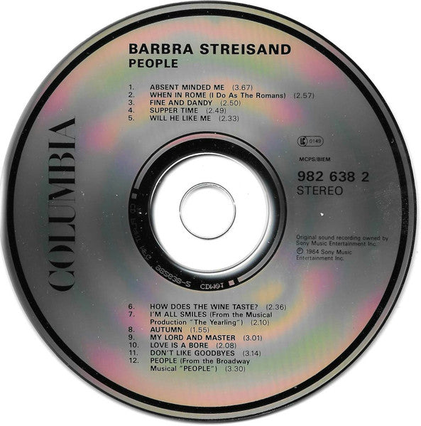 Barbra Streisand : People (CD, Album, RE)