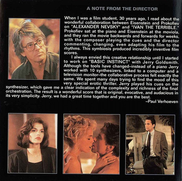 Jerry Goldsmith : Basic Instinct (Original Motion Picture Soundtrack) (CD, Album)