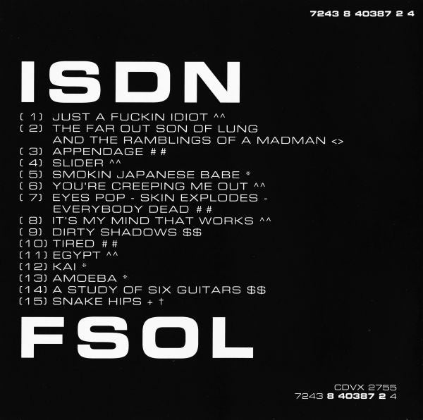 The Future Sound Of London : ISDN (CD, Album)