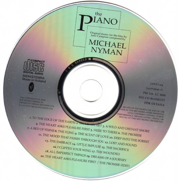 Michael Nyman : The Piano (CD, Album)
