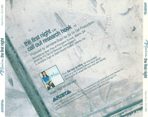 Monica : The First Night (CD, Single, Promo)
