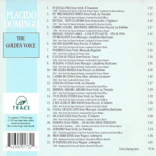 Placido Domingo : The Golden Voice (CD, Comp)