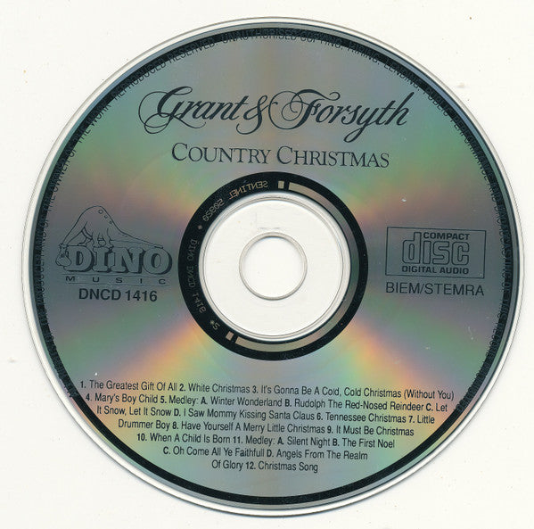 Grant & Forsyth : Country Christmas (CD, Album, RE)