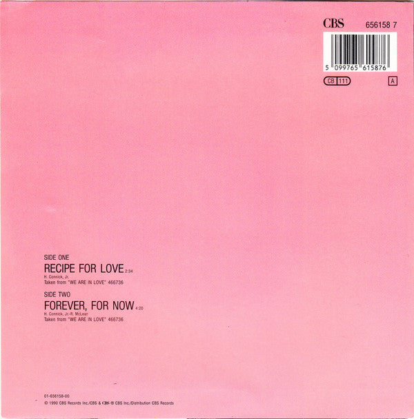 Harry Connick, Jr. : Recipe For Love (7", Single)