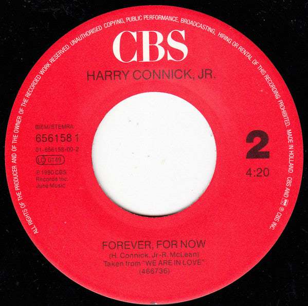 Harry Connick, Jr. : Recipe For Love (7", Single)