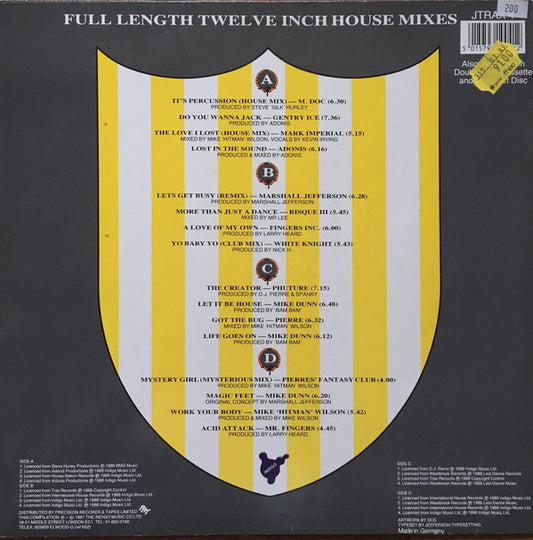 Various : Jack Trax (The Fourth Album) (2xLP, Album, Comp)