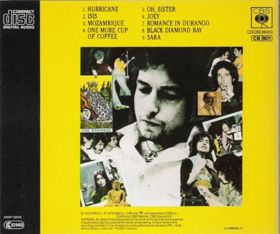Bob Dylan : Desire (CD, Album, RE)