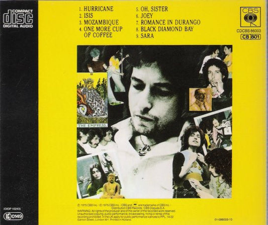 Bob Dylan : Desire (CD, Album, RE)