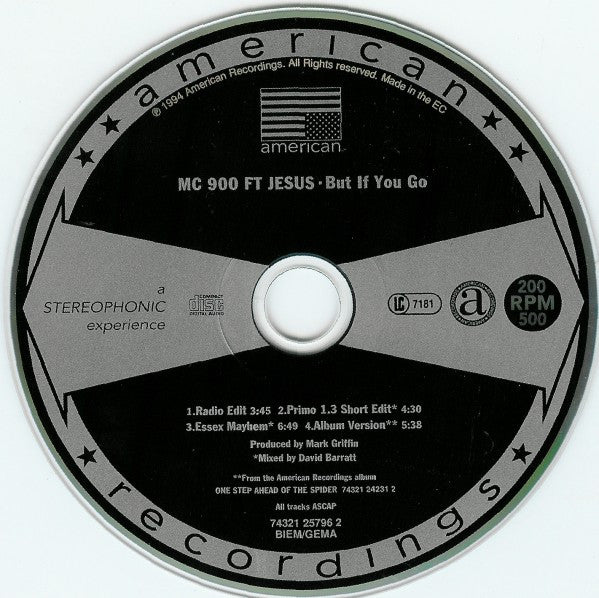 MC 900 Ft Jesus : But If You Go (CD, Maxi)