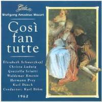 Wolfgang Amadeus Mozart, Elisabeth Schwarzkopf, Christa Ludwig, Hermann Prey, Waldemar Kmentt, Graziella Sciutti, Karl Dönch, Wiener Staatsopernchor, Wiener Philharmoniker, Karl Böhm : Così Fan Tutte (2xCD, RE)