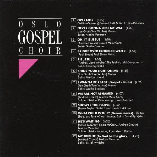 Oslo Gospel Choir Gjest Sissel : Live (CD, Album)