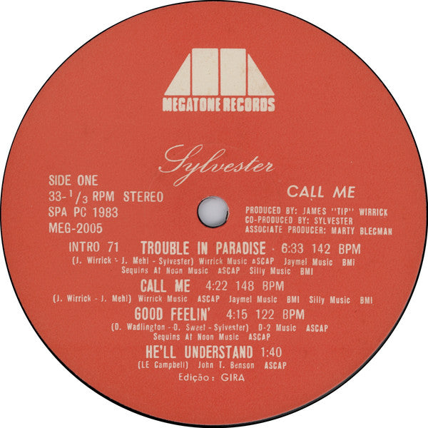 Sylvester : Call Me (LP, Album)