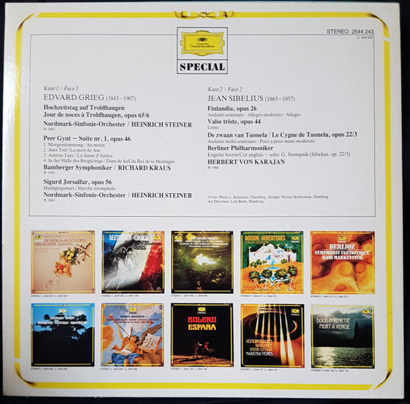 Edvard Grieg / Jean Sibelius : Peer Gynt / Finlandia (LP, Comp, RE)
