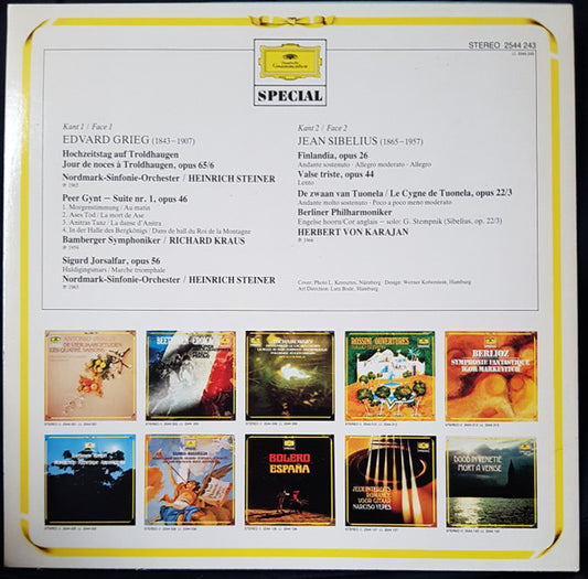 Edvard Grieg / Jean Sibelius : Peer Gynt / Finlandia (LP, Comp, RE)