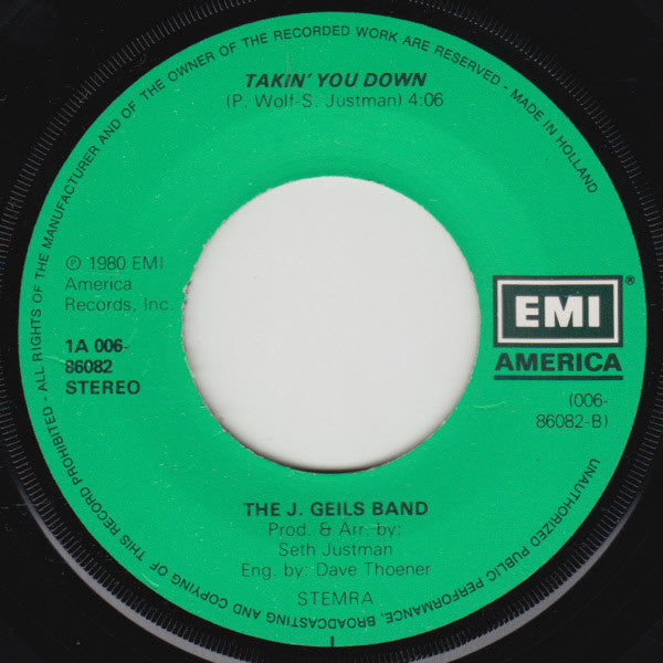 The J. Geils Band : Come Back (7", Single)