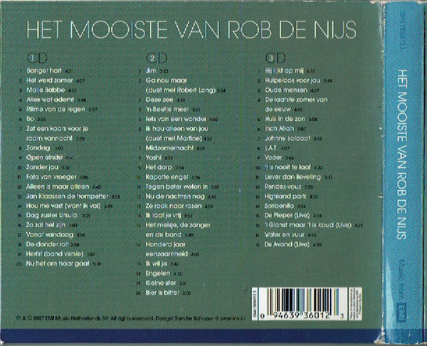 Rob De Nijs : Het Mooiste Van Rob De Nijs (3xCD, Comp)