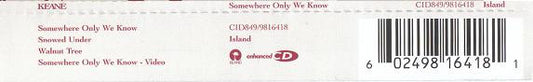 Keane : Somewhere Only We Know (CD, Single, Enh)