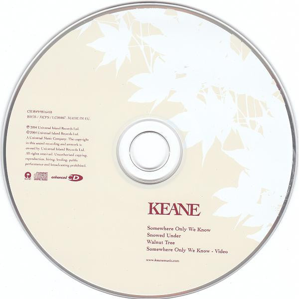 Keane : Somewhere Only We Know (CD, Single, Enh)