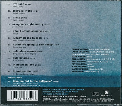 Curtis Stigers : I Think It's Going To Rain Today (CD, Album)
