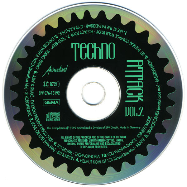 Various : Techno Attack Vol.2 (CD, Comp)